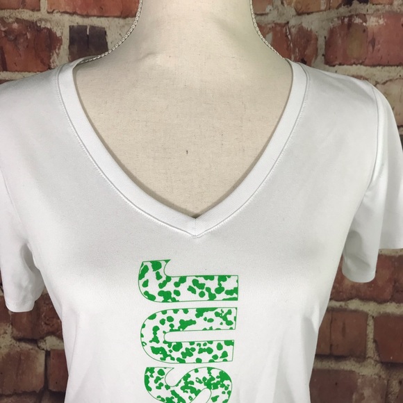 Nike Athletic cut Dri-Fit "Just Do It" V Neck Tee - Picture 7 of 8